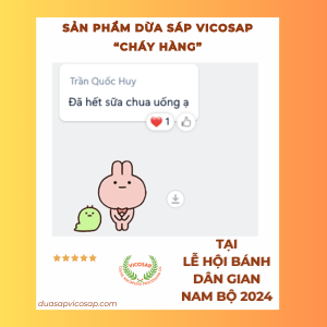 SẢN PHẨM DỪA SÁP VICOSAP 