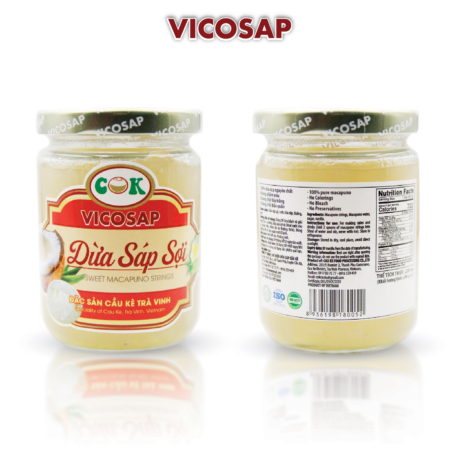 Vicosap Macapuno Coconut Strings 220ml